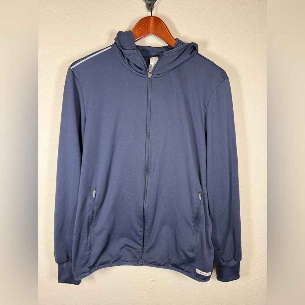 Decathlon Women’s Kalenji Navy Blue Zip Up Fleece Lined Jacket Hoodie Large